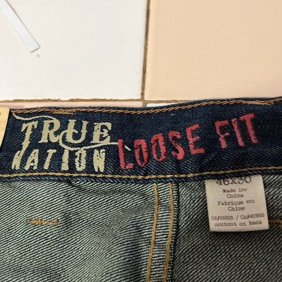 True Nation Loose Fit 100% Cotton Jeans, Size 46X30 NWT MAKE AN OFFER!!! - Picture 10 of 11